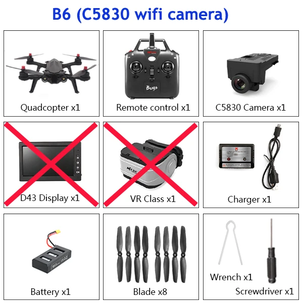MJX Bugs 6 B6 Дрон 7 4 кв бесщеточный двигатель Профессиональный с камерой HD 1300 в 2 мАч