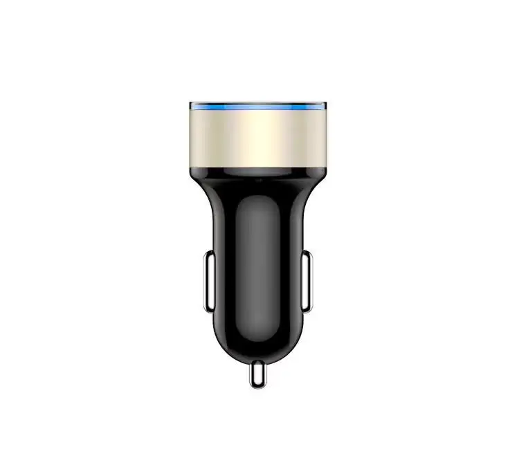 sliver 3.1A QC 3,0 Dual USB Автомобильное зарядное устройство с цифровым светодиодный дисплеем прикуривателя - Название цвета: sliver