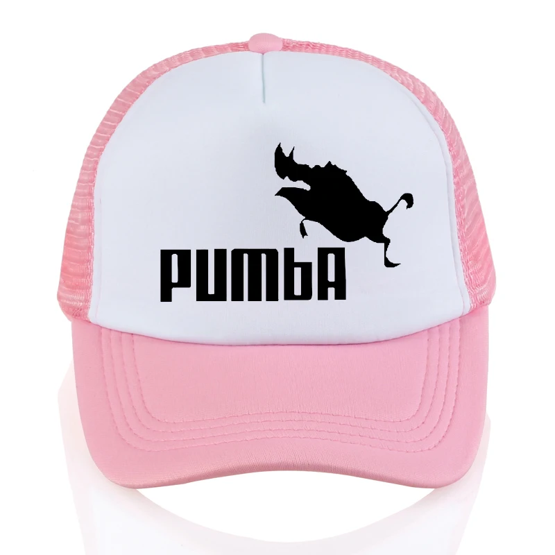 Мужские и wo мужские бейсбольные кепки homme Pumba, повседневная Кепка с мультяшным принтом, летняя кепка с регулируемой сеткой