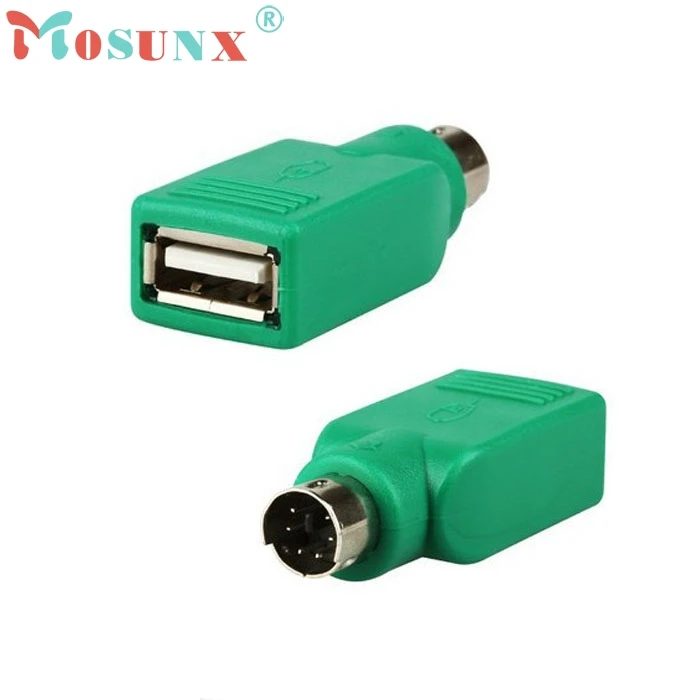 Леверт 1 шт. флеш-накопитель USB с гнездовым для PS2 PS/2 Мужской адаптер конвертер