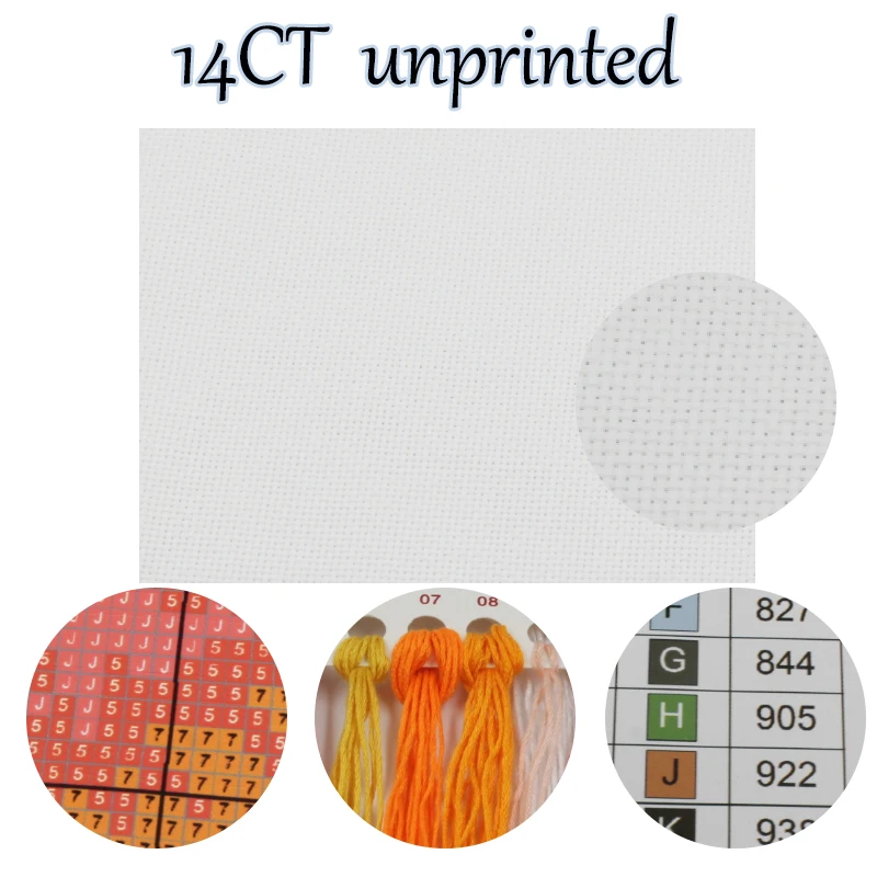 

Needlework DIY DMC 14CT unprinted Cross stitch showgirl Beauty kits For Embroidery pattern painting handcraft Cross-Stitching18