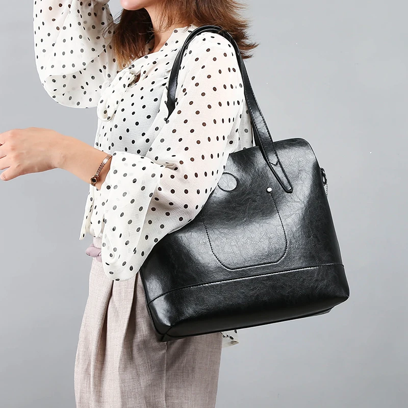 

2019 Women Leather Handbags Brand Luxury Designer Female Tote Bags For Girls Vintage Shoulder Bag Ladies Hand Bag High Qaulity