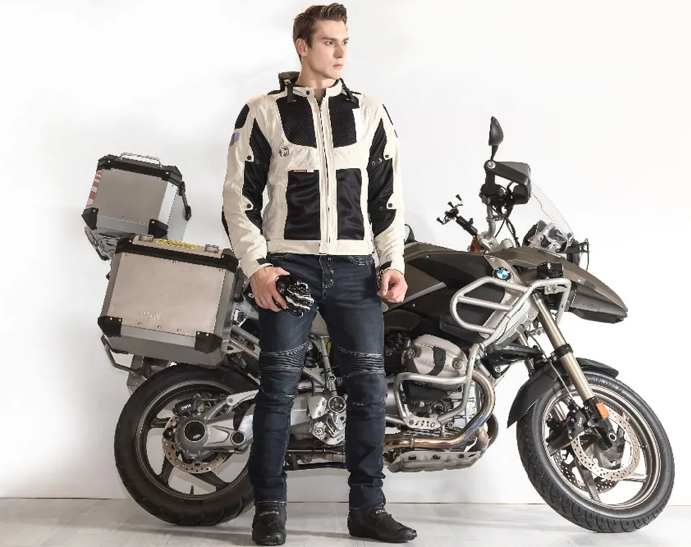 Мотоциклетная куртка рок байкерские мужские костюмы для мотокросса дышащая