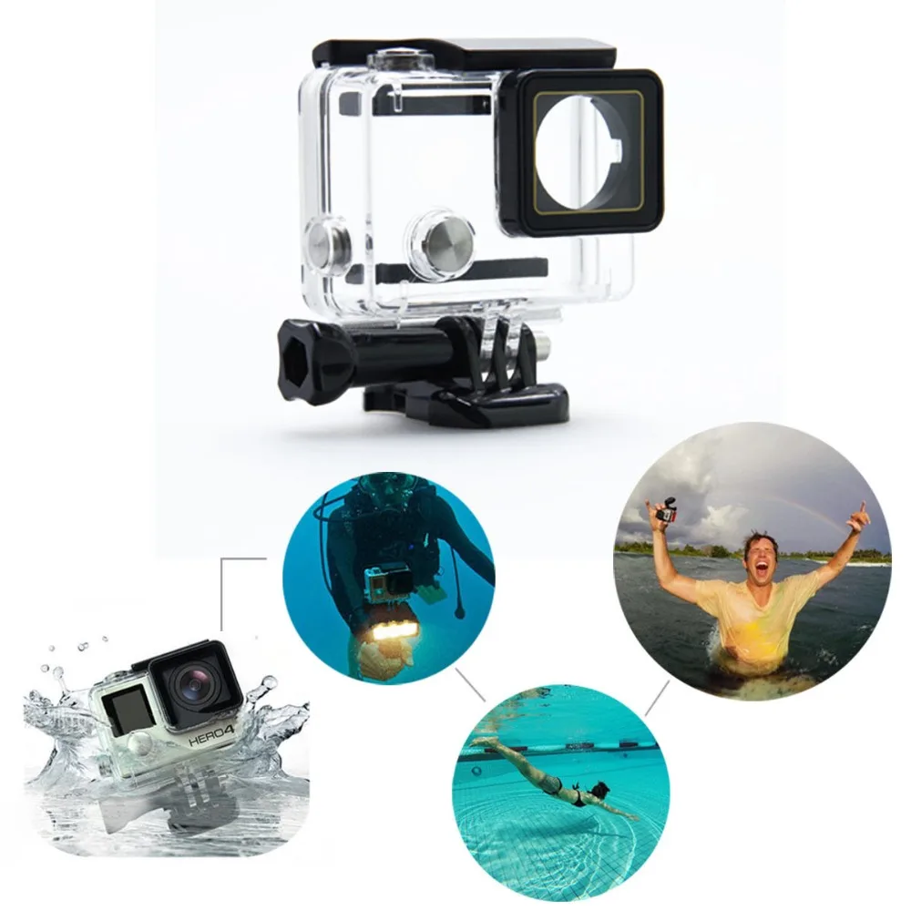 Go Pro аксессуары водонепроницаемый чехол Стандартный Сменный Чехол для GoPro Hero 4 HD