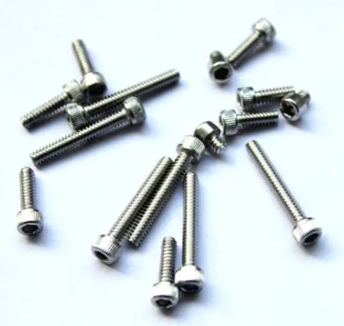 #6-32x1-1/4 UNC винты с шестигранной головкой A2 из нержавеющей стали полной резьбой PK 100