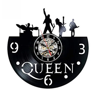 10 Queen Rock Band настенные часы современный дизайн Музыкальная Тема классические виниловые часы-пластинка настенные часы искусство домашний декор подарки для музыкального героя - Цвет: 10