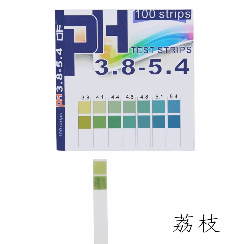 

100 Strips short-range PH Alkaline Acid 3.8-5.4 indicator litmus paper ph test strips 20%OFF