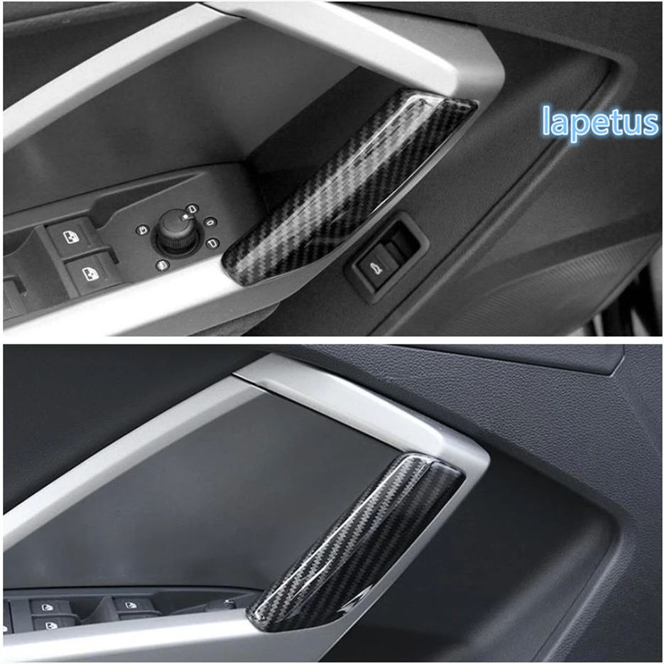 

Lapetus Inner Door Armrest Pull Decoration Frame Cover Trim ABS Fit For Audi Q3 2019 2020 2021 / Matte / Carbon Fiber Look