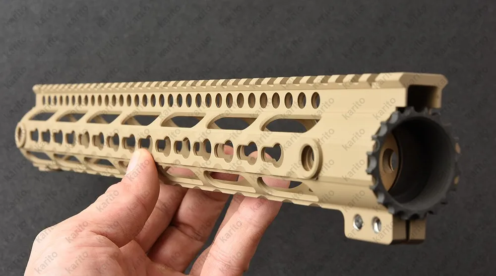 Ssk 15 дюймов Пикатинни Бесплатная плавающая рукоятка с адаптером Keymod алюминиевая