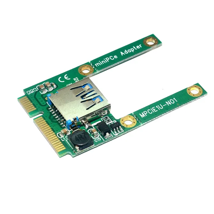 10 шт./лот Mini PCIe к USB2.0 адаптер карта мини PCI Express слот расширения USB 2 0 интерфейс