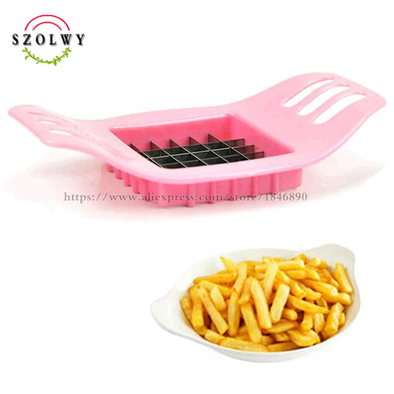 new Stainless Steel Vegetable Potato Slicer Cutter Chopper Chips Making Tool Cutting Device Fries utensilios de cozinha | Дом и сад