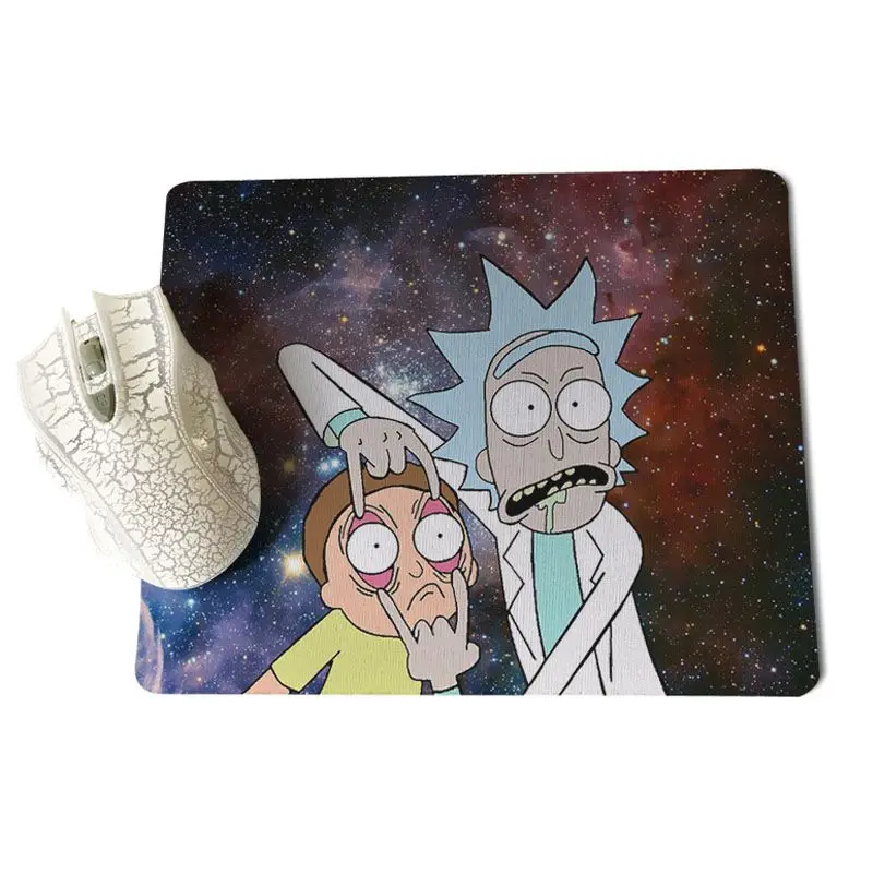 18x22cm MaiYaCa Рик и Морти Рик пальчиковые игровые коврики коврик для мыши размер для 7,08*8,65 дюймов и 9,83*11,4 дюймов игровые коврики для мыши - Цвет: 18x22cm