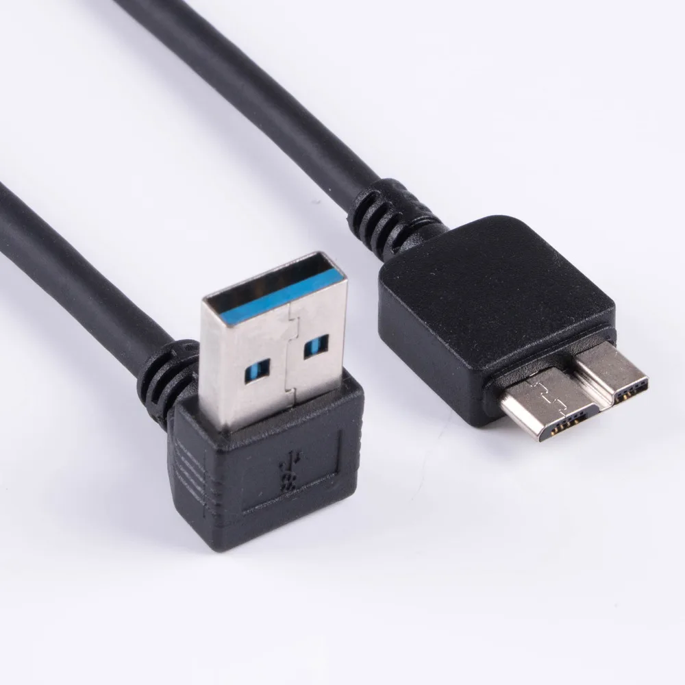 Кабель USB 3 0 под углом 90 градусов вверх вниз влево вправо тип А папа к Micro B кабелям