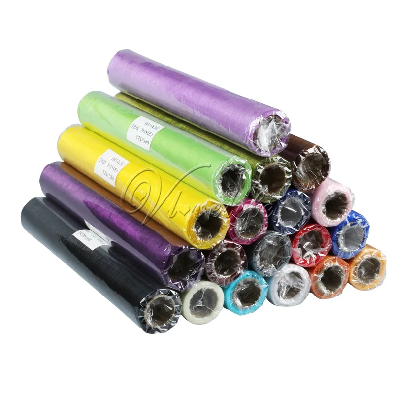 5 м x 29 см органза рулон мягкий тюль отвесная ткань для Diy стула свадебной