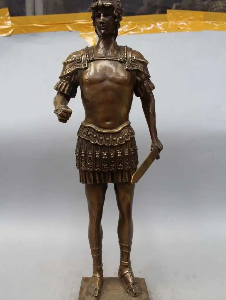 Бронзовая статуя знаменитого римского воина шпаги 24 дюйма|sculpture statue|sculpture artsculpture