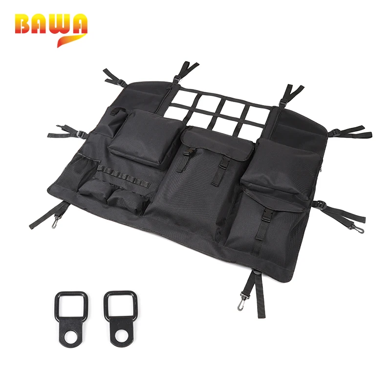 BAWA сумка для хранения багажника для Jeep Wrangler JK JL 2007+ Автомобильная Задняя сумка для хранения на спинку сиденья для Wrangler JK JL интерьерные аксессуары