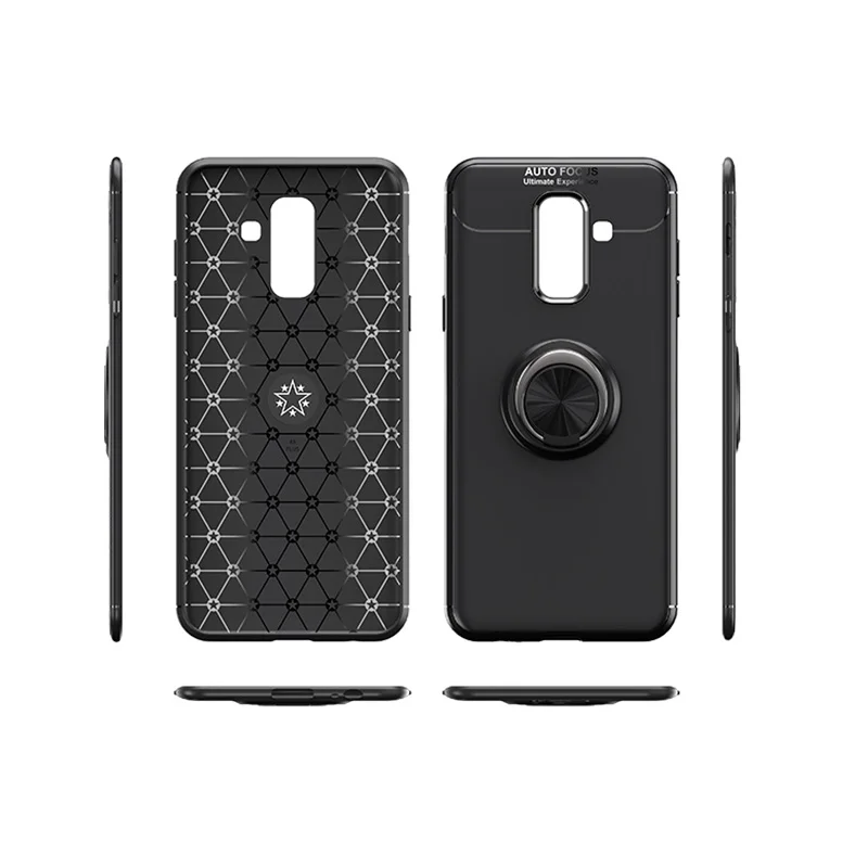 Роскошный чехол для телефона KEYSION с кольцом-держателем Samung A6 Plus 2018 магнитная