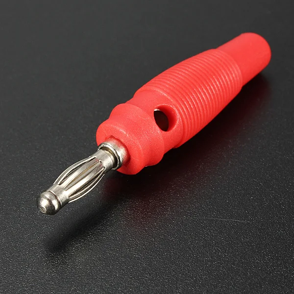 2Pcs 55mm Nickel Plated Solderless Speaker For 4mm Banana Plug Audio Jack Connector Red Black | Обустройство дома