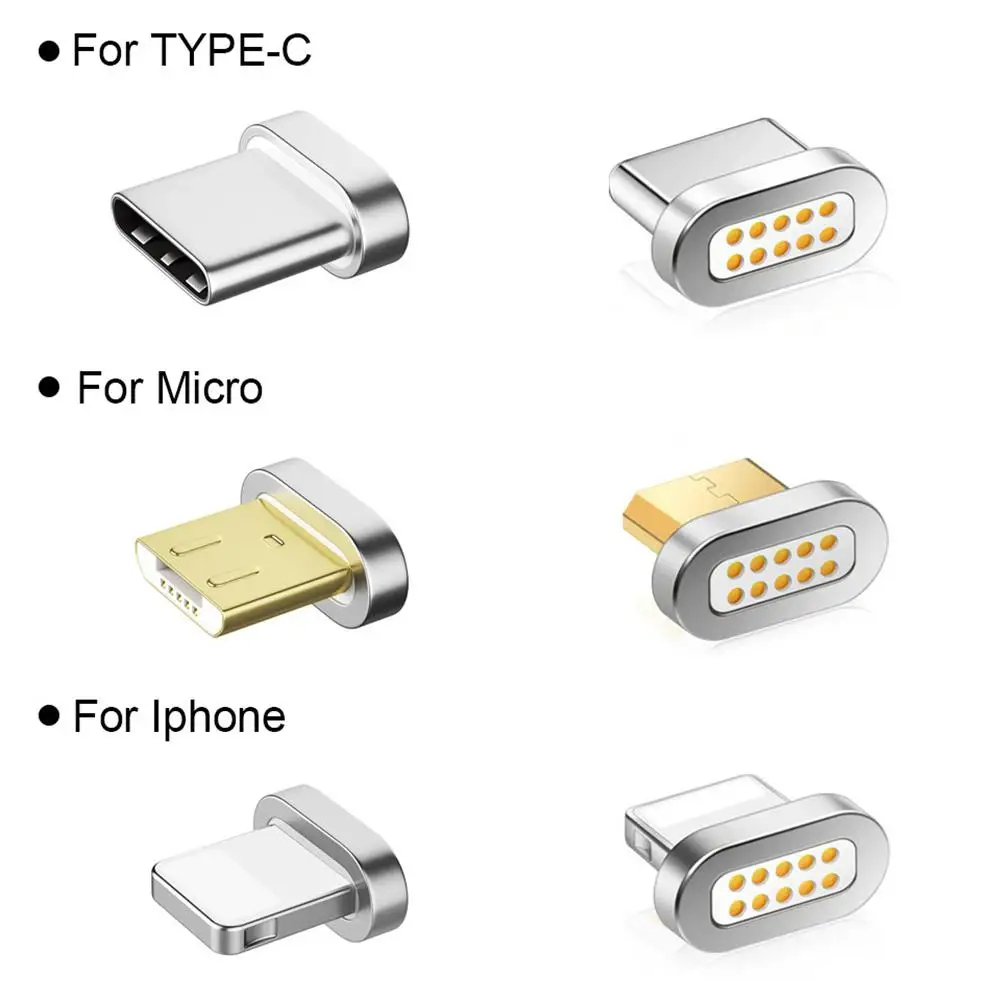 Магнитный трансферный разъем адаптер микро-USB IOS Android для Apple адаптеры Type-C |