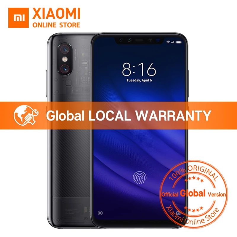 Глобальная версия Xiaomi Mi 8 Pro GB 128 Snapdragon 845 6 21 &quotполный Экран 20MP Фронтальная камера