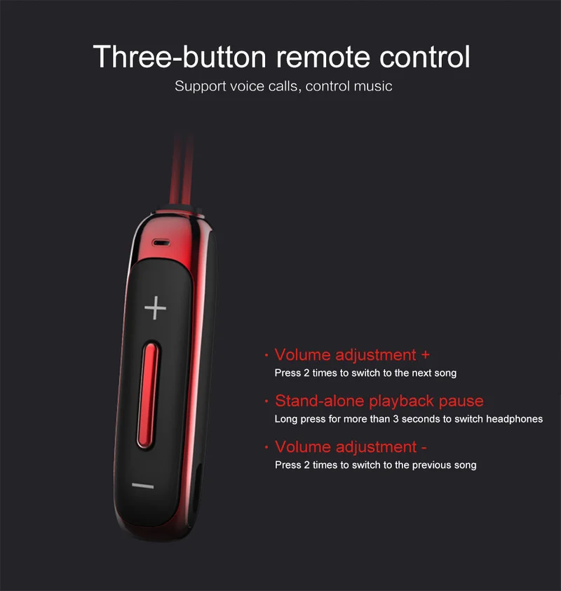Bluetooth наушники вкладыши беспроводные с микрофоном и басами спортивные магнитные