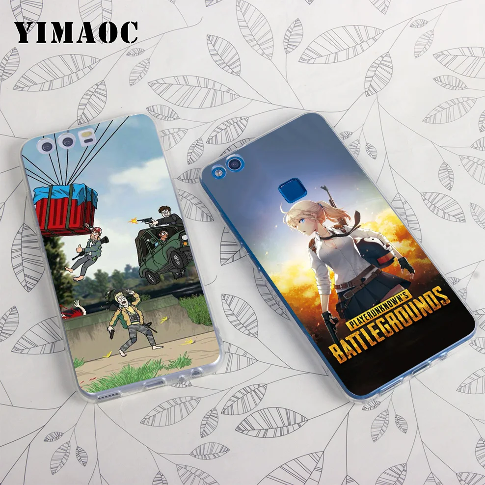 Yimaoc PUBG мягкий чехол для huawei Honor 10 9 8X 8C 8 7C 7X 7A Pro 6A Note Nova 3i 3 2i Y6 Y7 Y9 Prime 2018 |