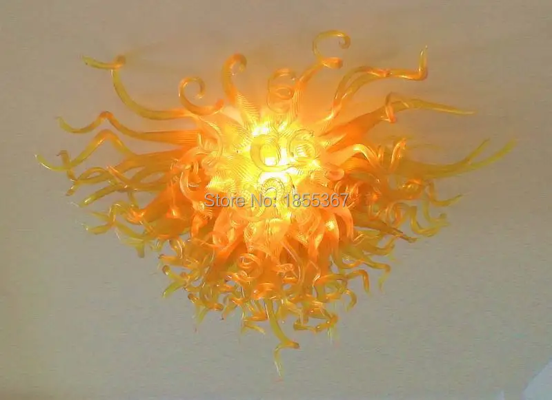 

Free Shipping Victorian Unique Sunshine Colored Glass Light