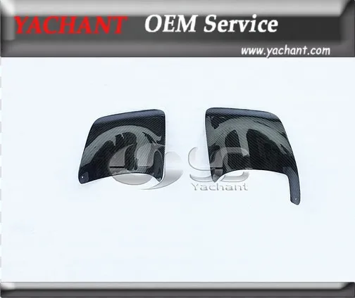 Углеродное волокно задний бампер выхлопной тепловой щит (2 шт.) подходит для 2008 2012