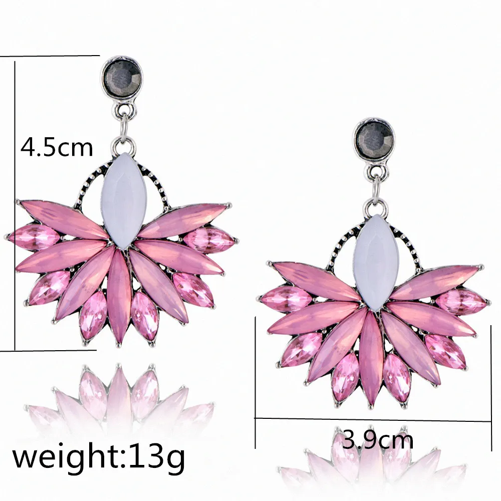 Pink Colour new design Women's Trendy Alloy Retro Ear Studs Top Seller Stud Earrings Factory Wholesale | Украшения и