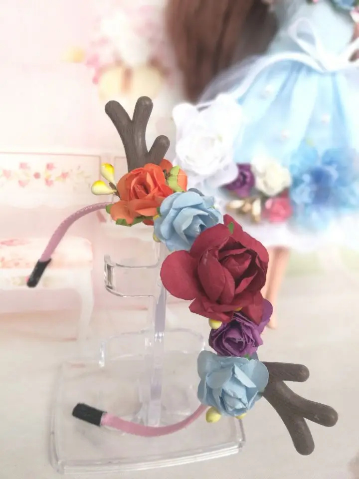 

Free shipping bjd doll headband Chiristmas accessory doll 1/3 1/4 1/6 BJD accessories Headbands for blyth doll accessories Gift