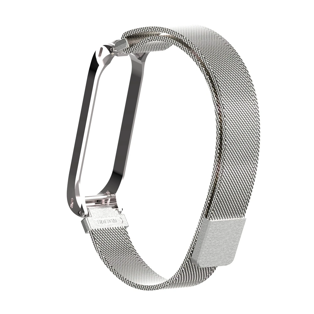 Магнитный металлический ремешок mi Band 3 для mi Band 3 mi lanese Loop, браслет из нержавеющей стали, ремешок для Xiaomi mi Band 4, сменный