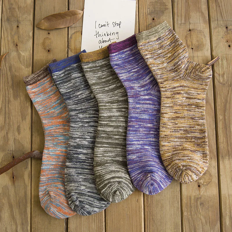 

Men's Autumn Socks Blind Color Fashion Garments Dress Male Crew sock Decorate Pattern Daily sock Mix Color Cotton Casual Sock