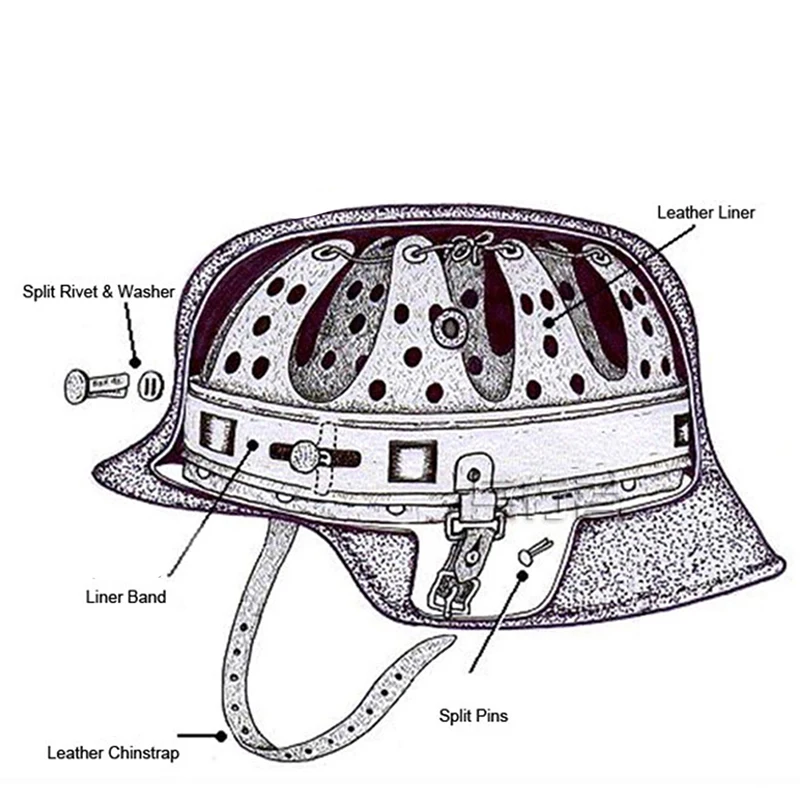 

New Arrivals Durable Comfortable Men Army Protective Helmet Stainless Steel with Leather Workplace Safety Supplies Accessories