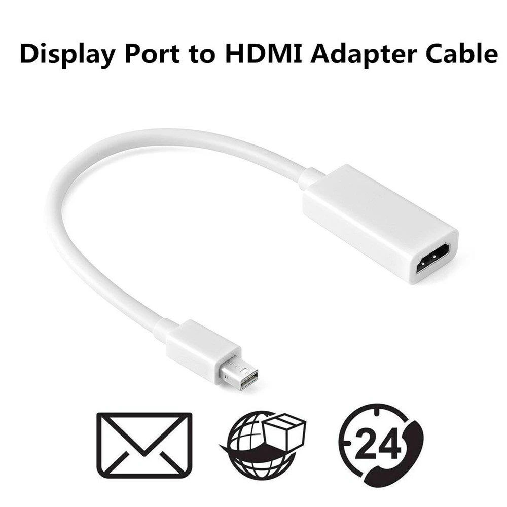 1 шт. мини дисплей Порт Thunderbolt Адаптер DP к HDMI кабель для Apple Computer Projecter STB 2019