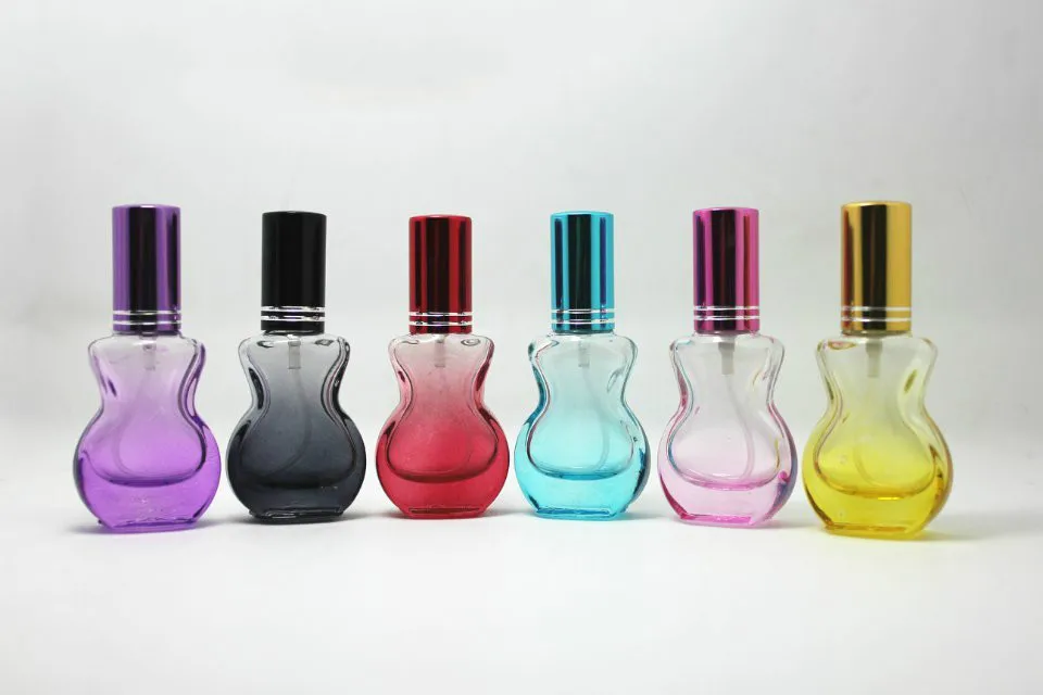 

P26-10ML Spray Color Violin Perfume Bottles Glass Spray Bottle 100pcs/lot