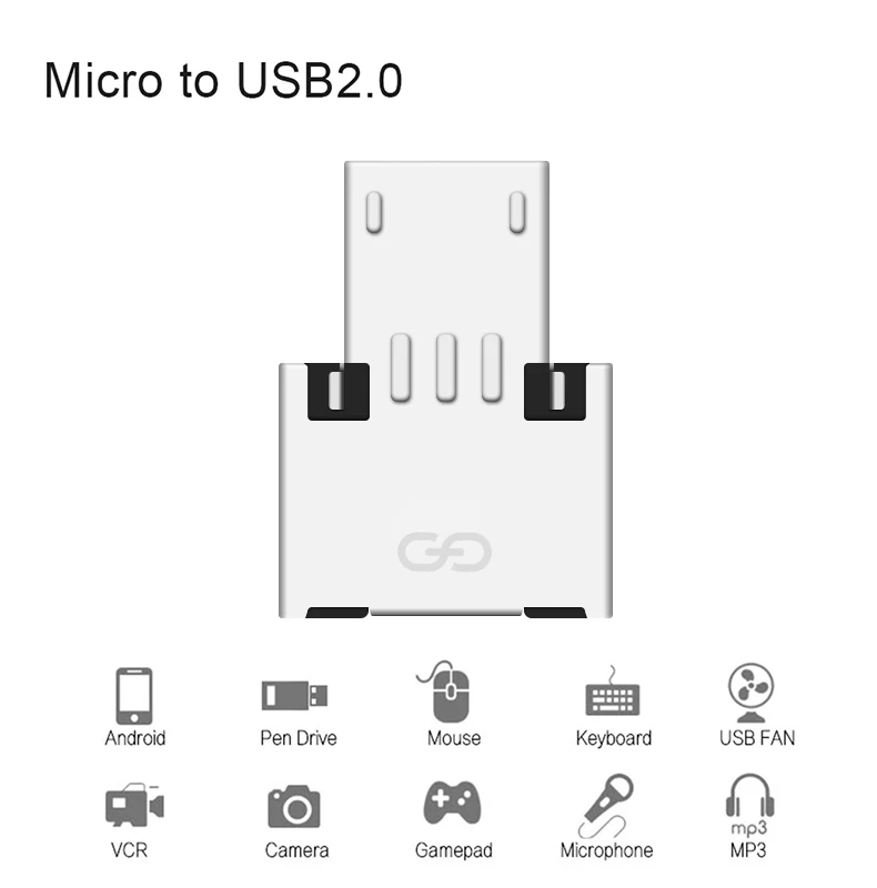 USB к микро-usb otg переходник, конвертер для смартфонов на платформе Android планшет