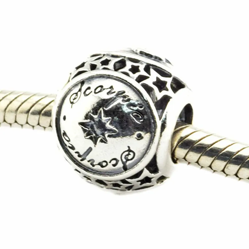 Подходит к подлинным браслетам Pandora осенняя коллекция серебряные бусины 925 пробы