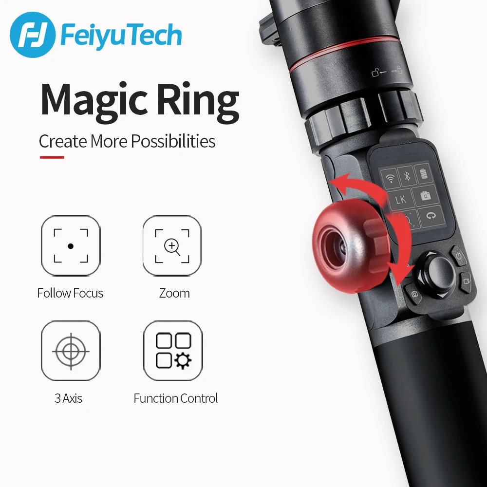 FeiyuTech AK4000 карданный комплект 3 осевой Стабилизатор камеры с контролем фокуса для