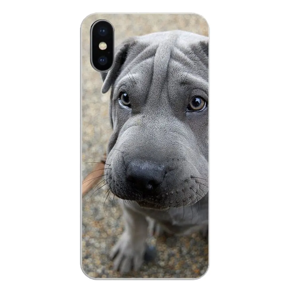 Мягкий силиконовый чехол для iPod Touch iPhone 4 4S 5 5S 5C SE 6 6S 7 8 X XR XS Plus MAX Canvas Art Shar Pei Best Guard Dogs