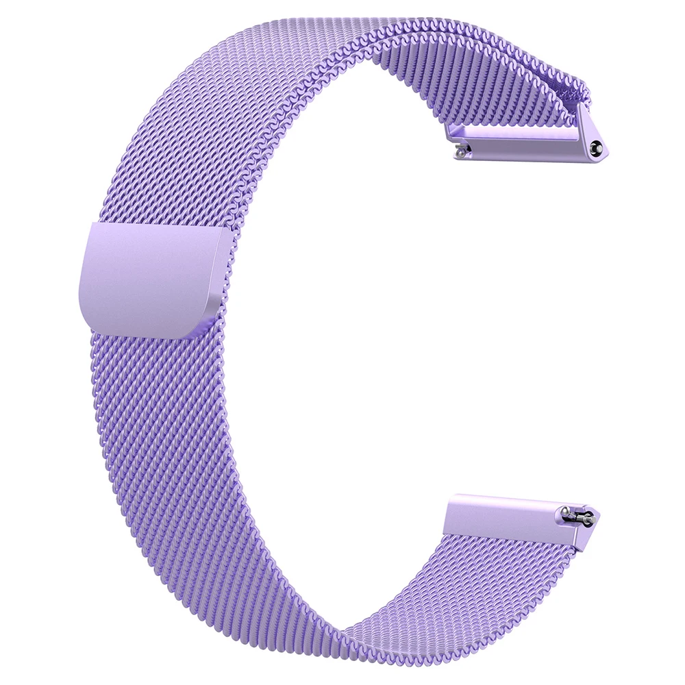 Фиолетовый Essidi Milanese Magenetic браслет ремешок для Fitbit Versa металлический браслет часы ремешок петля - Цвет: Фиолетовый