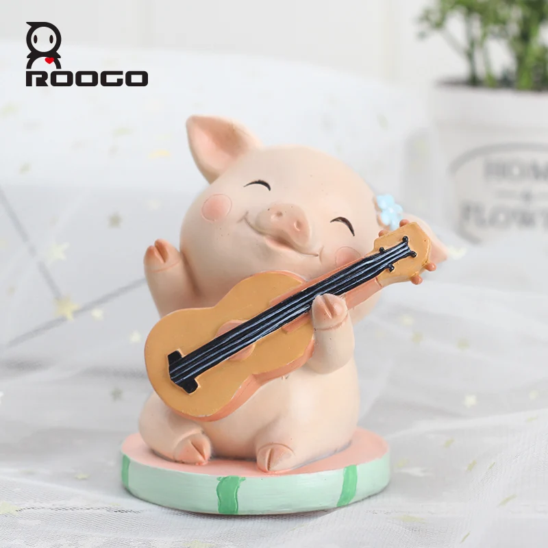 Украшение для дома ROOGO аксессуары гостиной Статуэтка свинка статуя неспешная