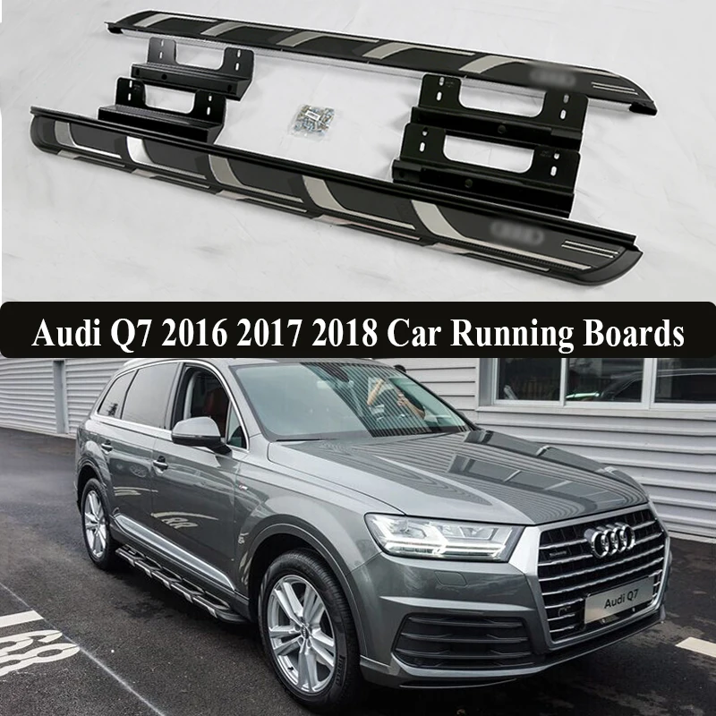 JIOYNG для Audi Q7 2016 2017 2018 автомобильные беговые доски авто боковые ступенчатые педали