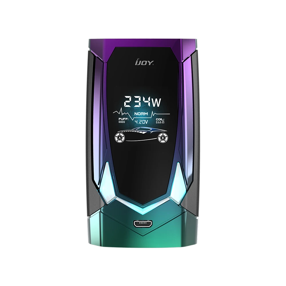 Новейший IJOY Мститель 270 коробка мод 234 Вт Голосовое управление TC мощный Выход для