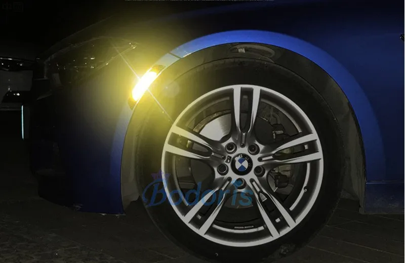 Car Wheel Reflective Warning Sticker Front Bumper For BMW MINI Cooper Countryman R56 R60 R61 One Clubman F54 F55 F56 Accessories |
