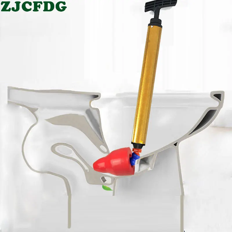 Toilet pipe dredger one shot through wholesale toilet floor drain kitchen sewer clogging manual household | Дом и сад