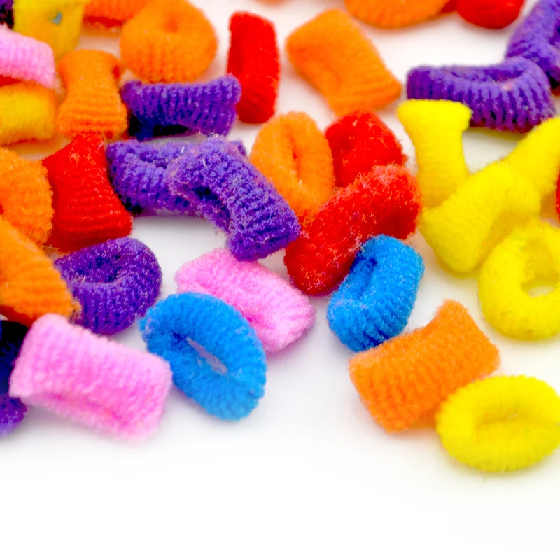 Разноцветные Детские резинки для волос 100 шт./лот Симпатичные Эластичные