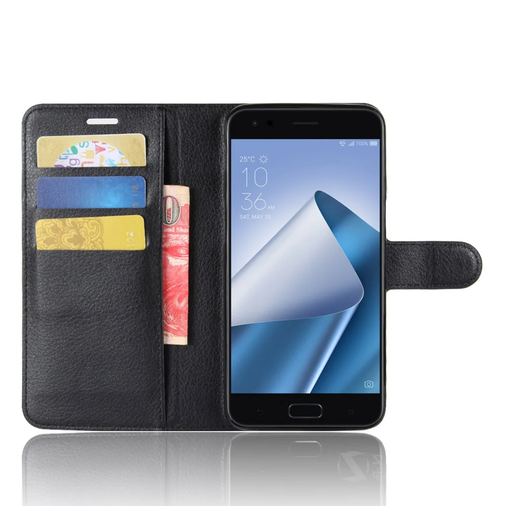 Чехол HUDOSSEN для ASUS Zenfone 4 ZE554KL роскошный кожаный чехол с откидной крышкой