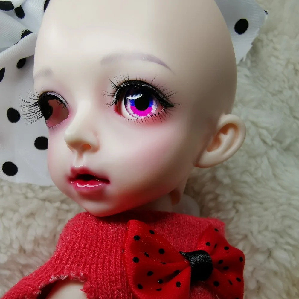 2 вида цветов розовые фиолетовые глаза bjd для игрушек sd глазные яблоки 1/3 1/4 1/6 BJD