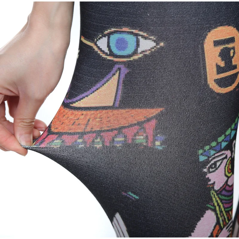 

High Waist Women leggings Cartoon Printed pants New Fashion Slim Stretchy Leggings Sexy Elastic Skinny Pants bottoms