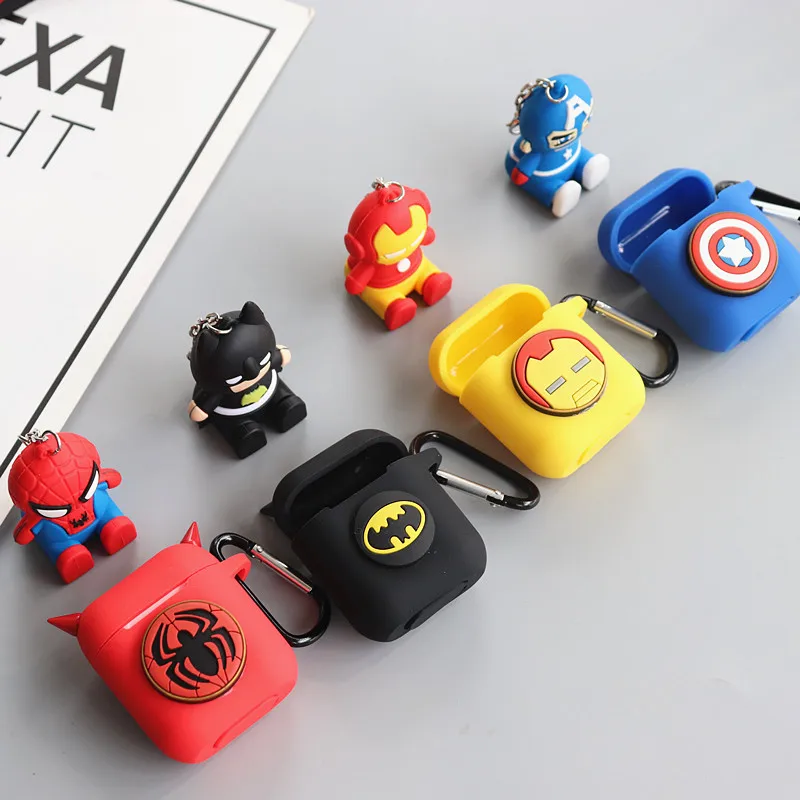 Super heroes строка для гарнитура airpods Мягкая силиконовая сумка Универсальный телефон